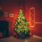 Toile de fond joyeux Noël plancher de bois rouge pour la photographie