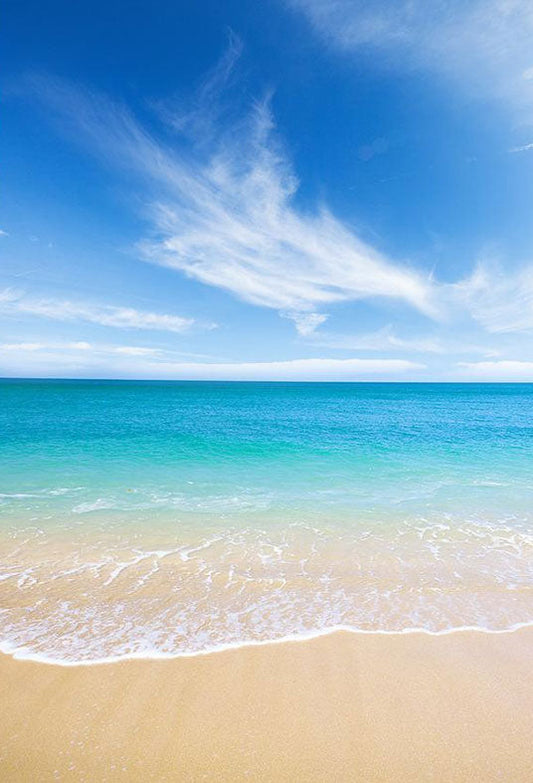 Toile de fond de plage de vacances d'été pour la photographie de paysage de bord de mer