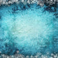 Toile de fond de photo de glace de flocon de neige bleu d'hiver pour le studio