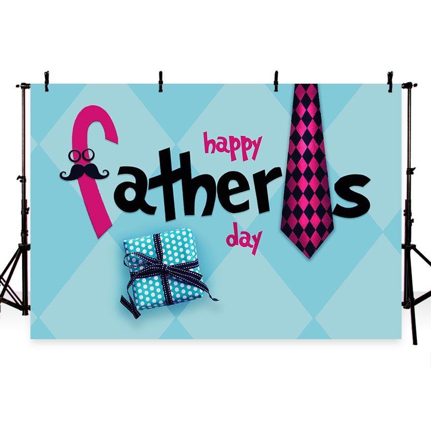 Happy Father's Day Backdrop Festival Blue Photography Background