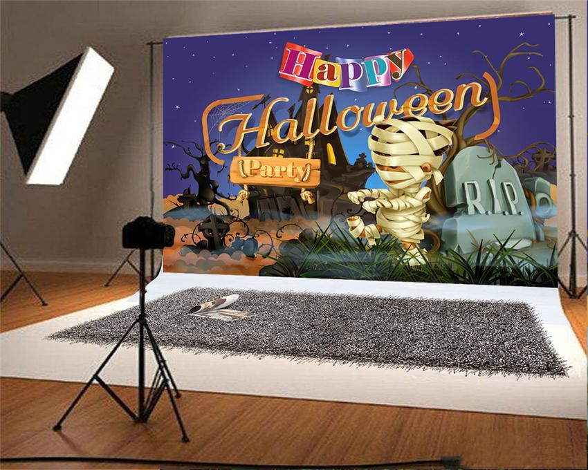 Toile de fond de joyeux Halloween fond de photomaton pour la fête