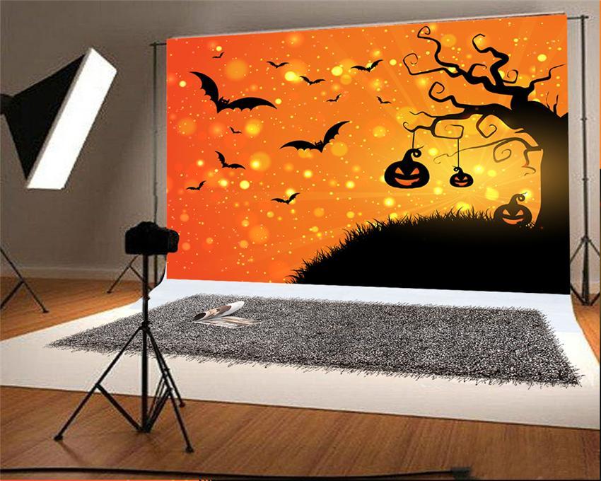 Toile de fond brillante pour la photographie d'Halloween