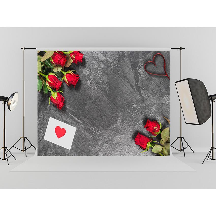 Toile de fond rose rouge et coeur d'amour pour la fête des mères Saint-Valentin fond de photographie