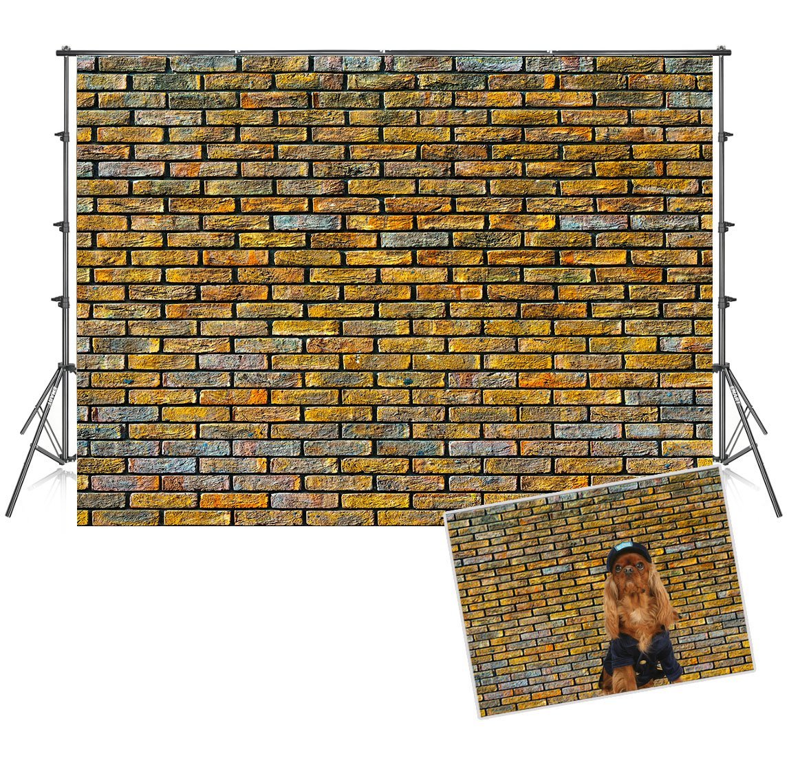 Print Graffiti Brick Wall Photo Booth Prop Backdrops