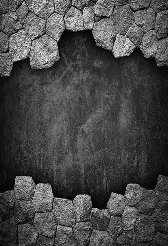 Toile de fond de mur de briques cassées sombres pour le fond de la photographie