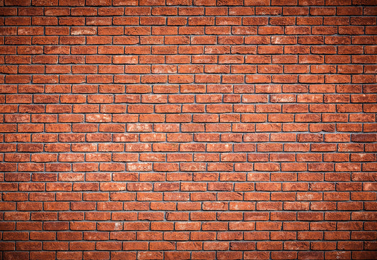 Toile de fond décors de photographie de mur de lumière blanche de brique rouge