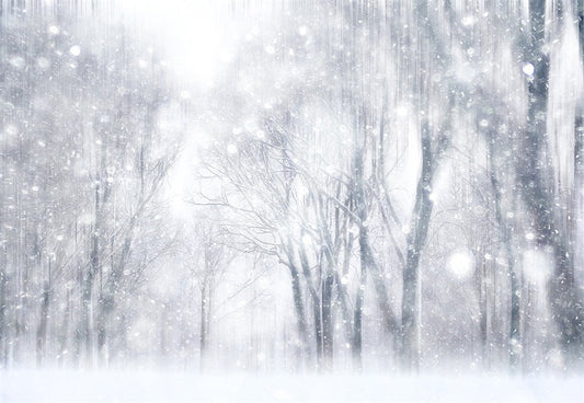 Toile de fond d'arbre de flocon de neige fantastique d'hiver pour la photographie