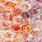 Toile de fond de fleurs roses pour la fête mariage mur floral fête de mariée décoration de portrait studio photographique