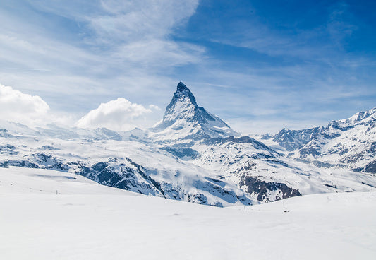 Toile de fond de neige montagne photographie fond d'hiver