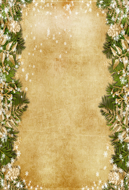 Rustic Vintage Christmas Snowflake Photography Backdrop