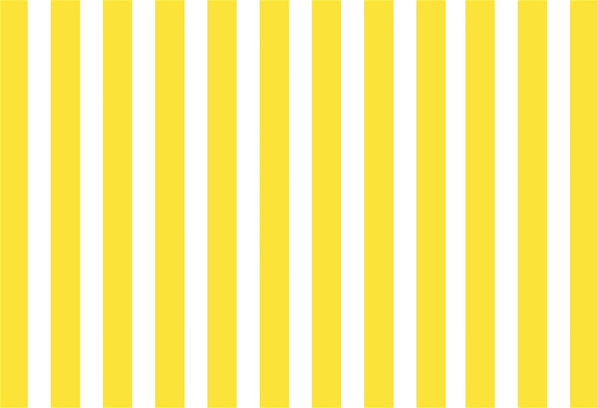 White and Yellow Stripe Fabric Photography Backdrops