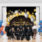 Toile de fond de ballon d'or graduation classee 2022 fond de pour la photographie SBH0075