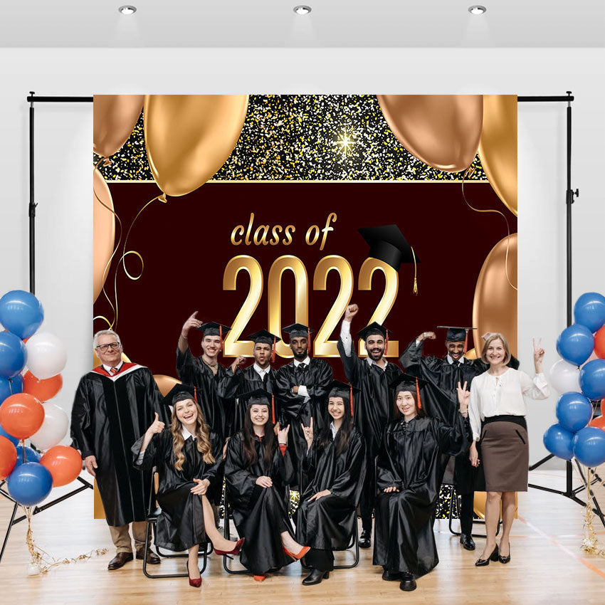 Toile de fond champagne 2022 de fête de remise des diplômes pour la photographie SBH0078