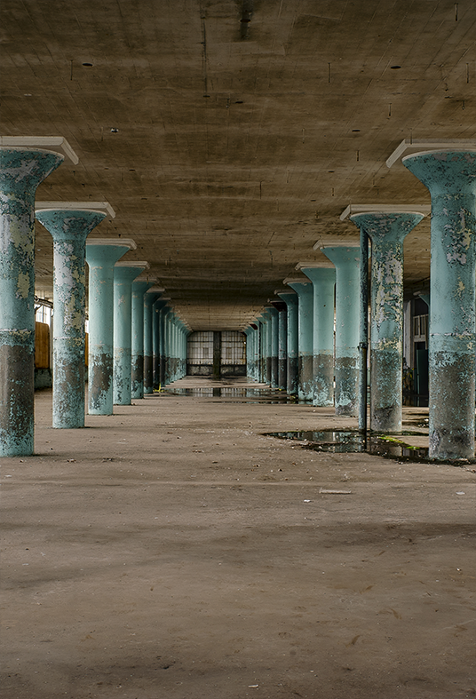 Toile de fond de photographie d'usine abandonnée SBH0374