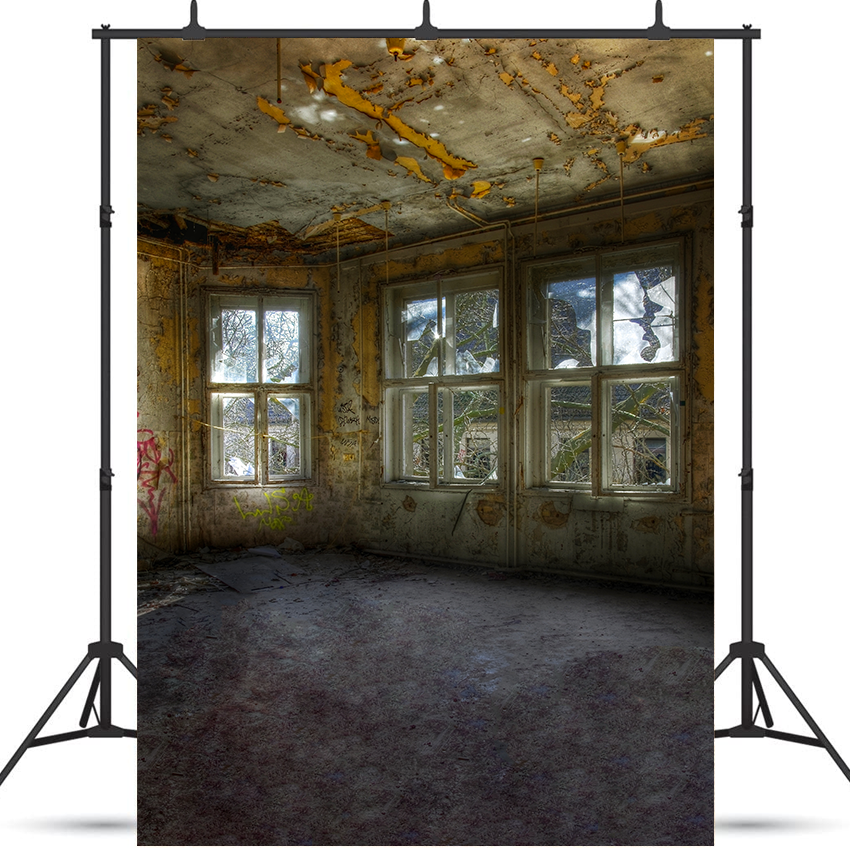 Toile de fond de salle de traitement abandonnée pour la photographie SBH0375